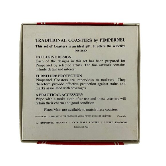 Pimpernel Coasters Carl Spitzweg Fine Art Cork Back Set Of 6 Made In England - Picture 11 of 11